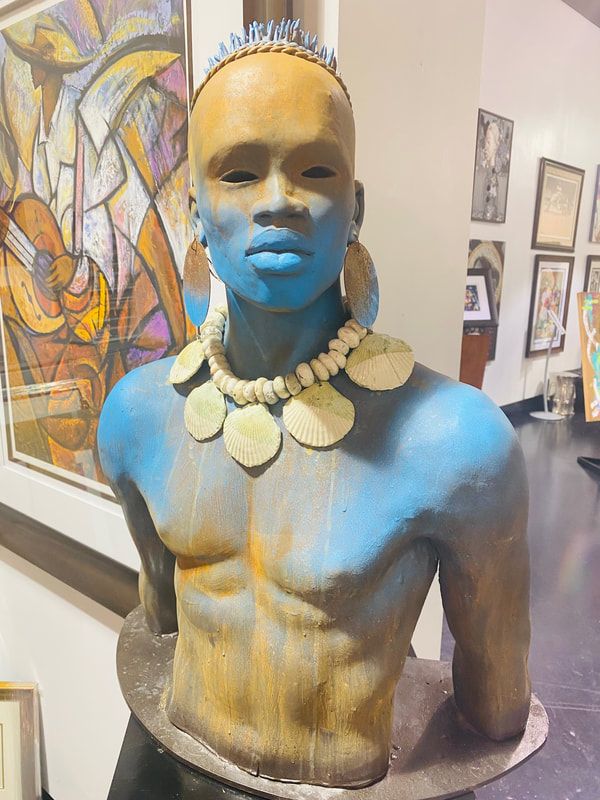Woodrow Nash Sculpture Caymen (Young Prince)